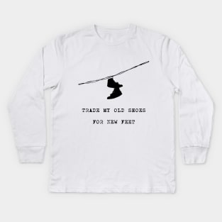 Old Shoes Kids Long Sleeve T-Shirt